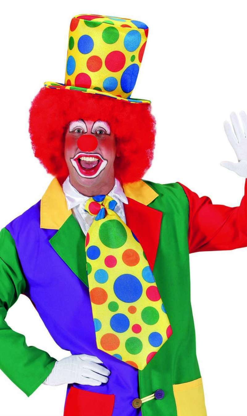 Clowns-Krawatte mit Tupfen