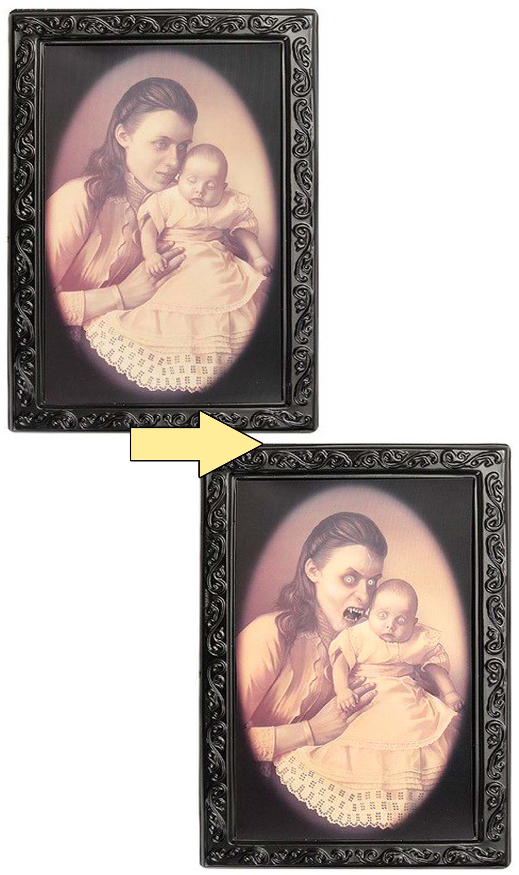 Kleiner Horror Bild Mutter mit Baby
