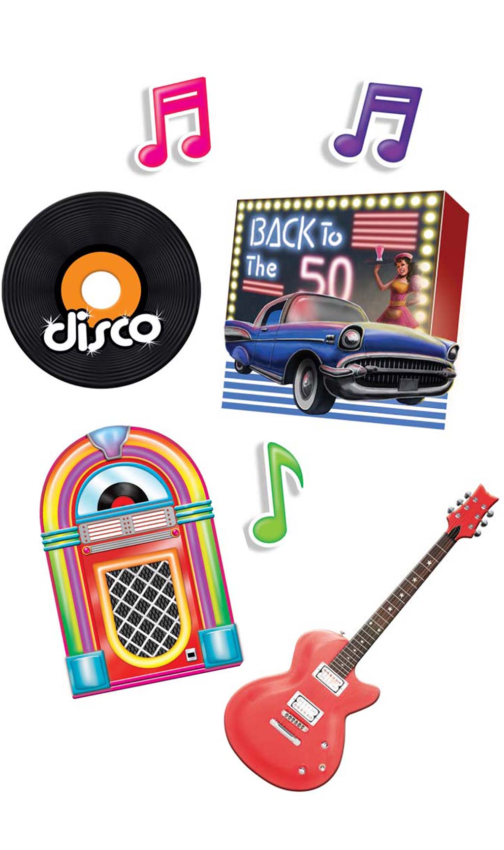 Diskothek 50er Jahre Wanddekoration