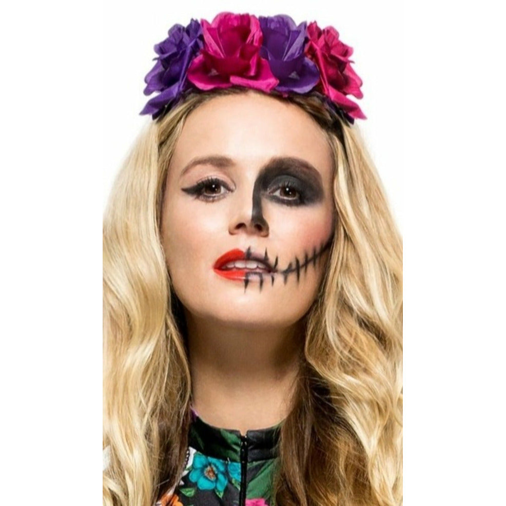 Diadema de Catrina Flores | Don Disfraz