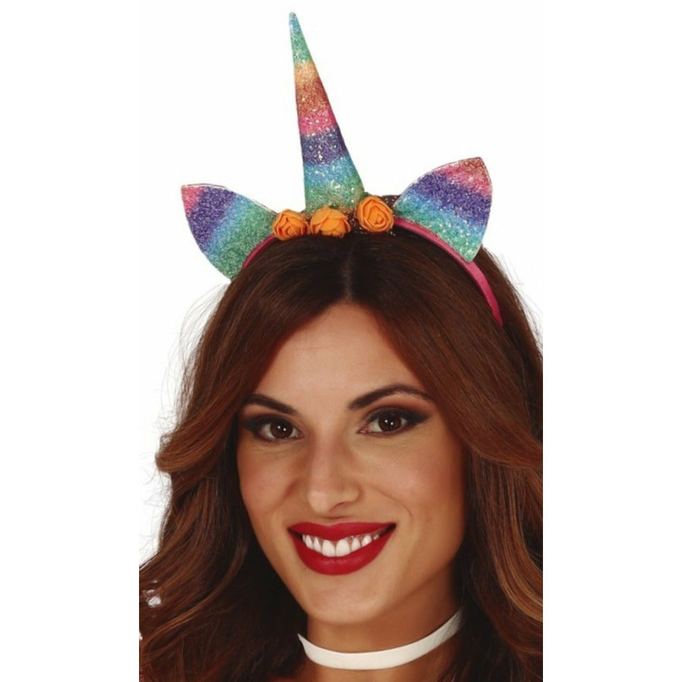 Diadema de Unicornio Glitter | Don Disfraz