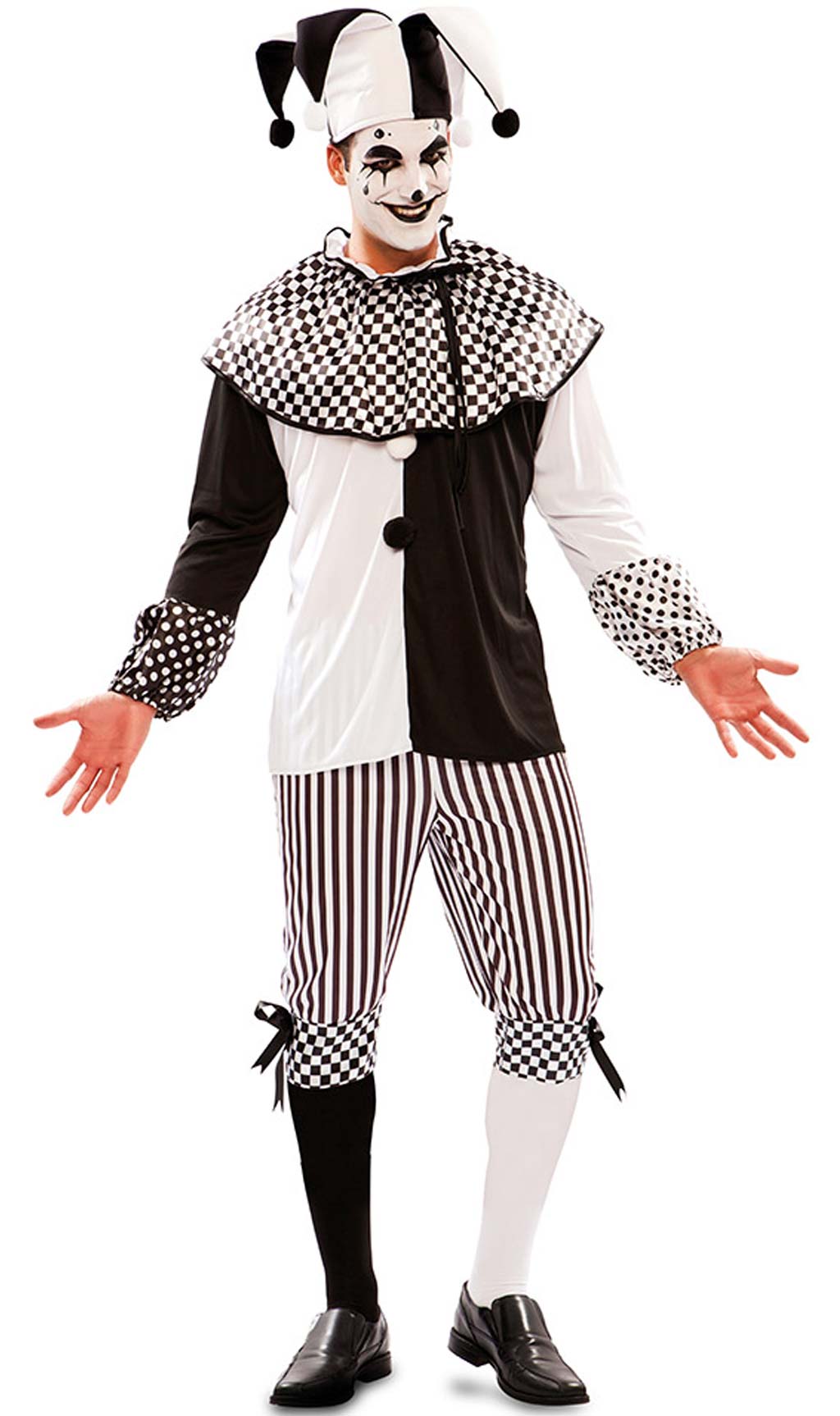 Disfraz de Arlequín Bicolor para hombre I Don Disfraz