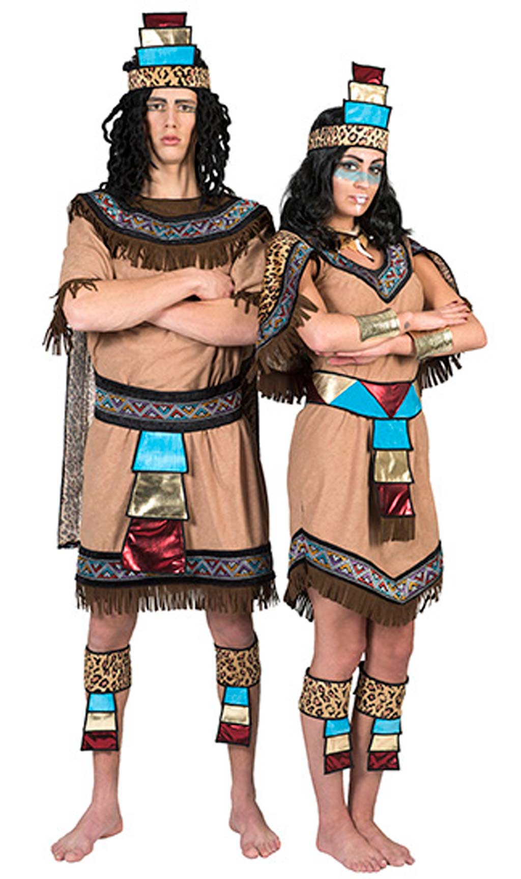 Disfraz de Azteca Flecos para hombre I Don Disfraz
