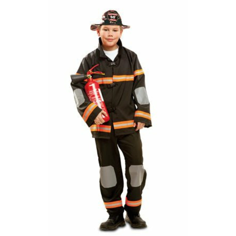 Disfraz de Bombero Negro infantil | Don Disfraz