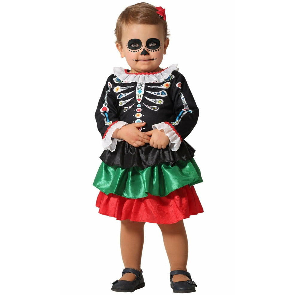 Disfraz de Catrina Huesos para bebé | Don Disfraz