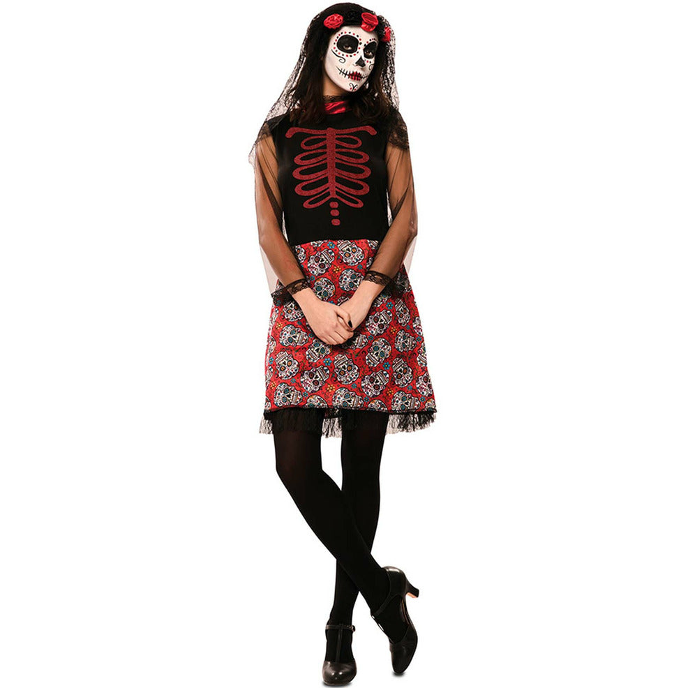 Disfraz de Catrina Roja para mujer | Don Disfraz