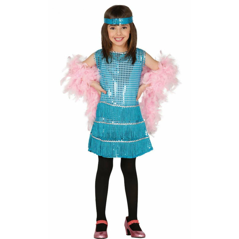 Disfraz de Charleston Azul para niña | Don Disfraz