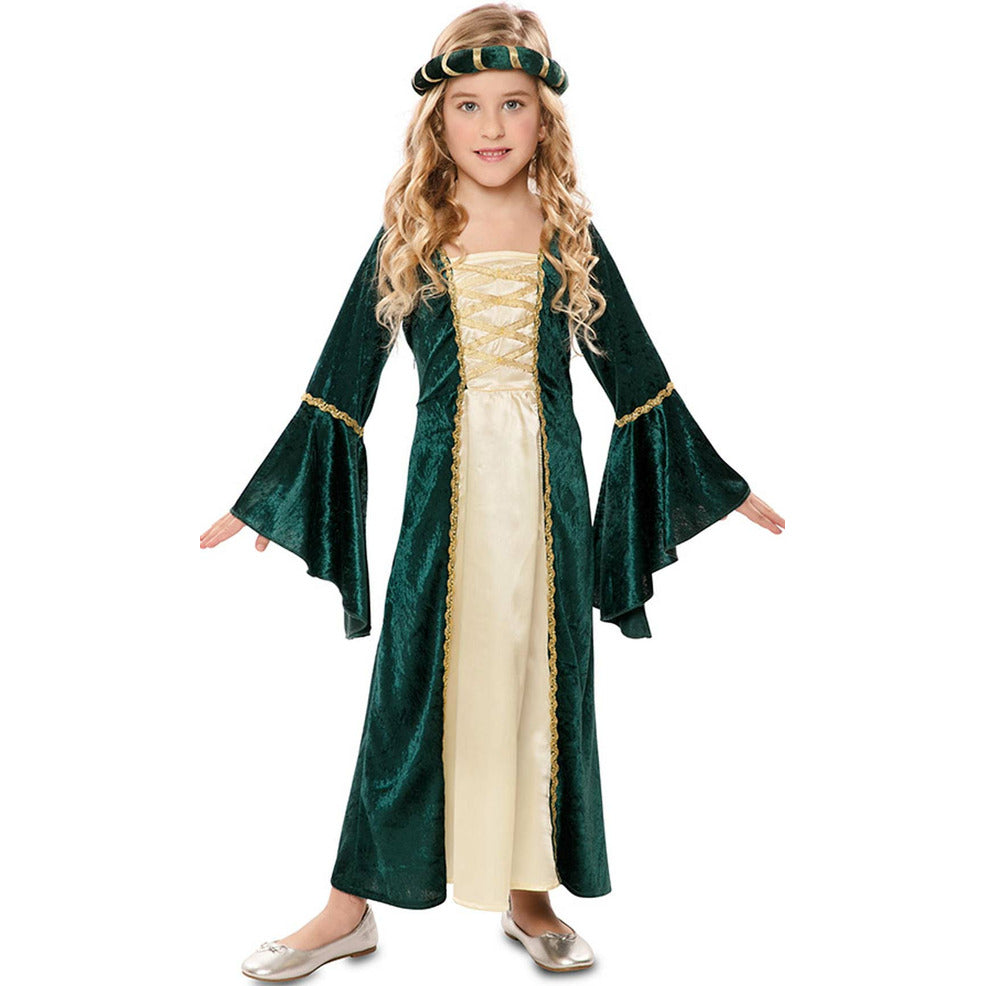 Disfraz de Dama Medieval Oriana para niña | Don Disfraz