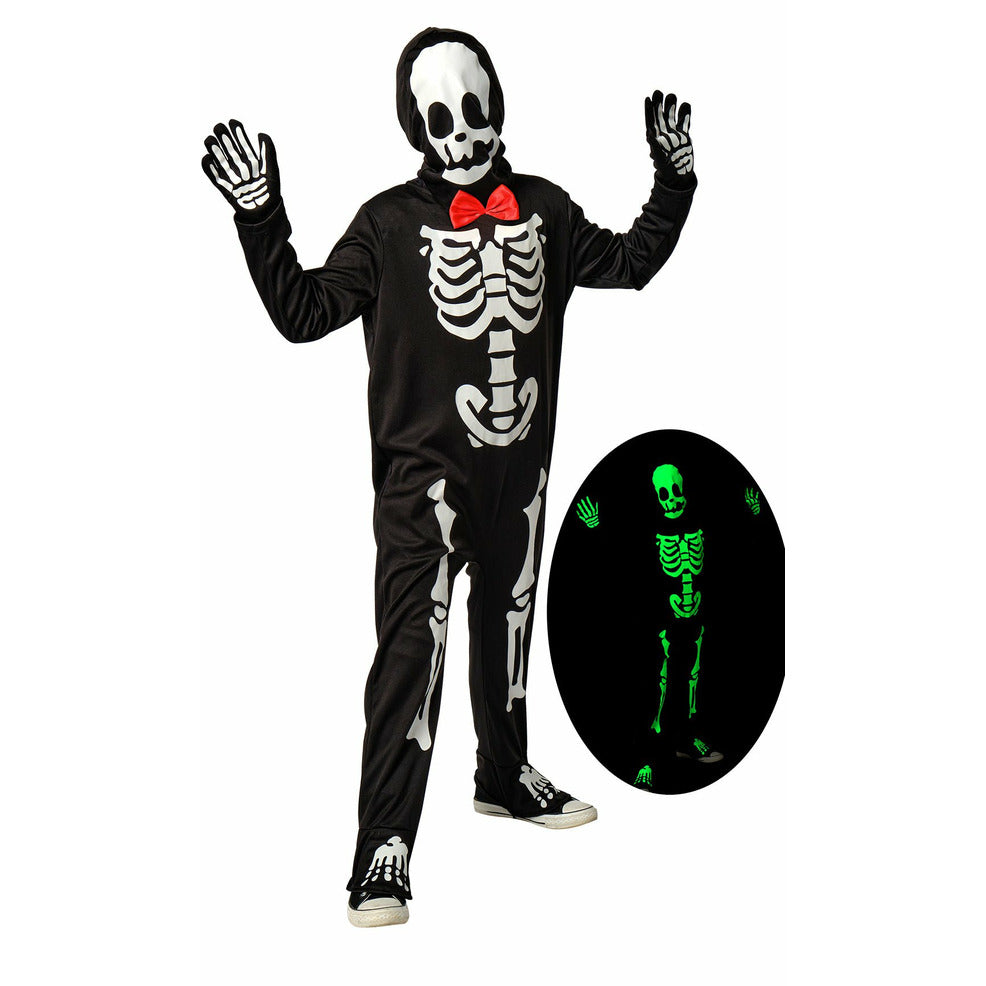 Disfraz de Esqueleto Elegante Glow para niño | Don Disfraz