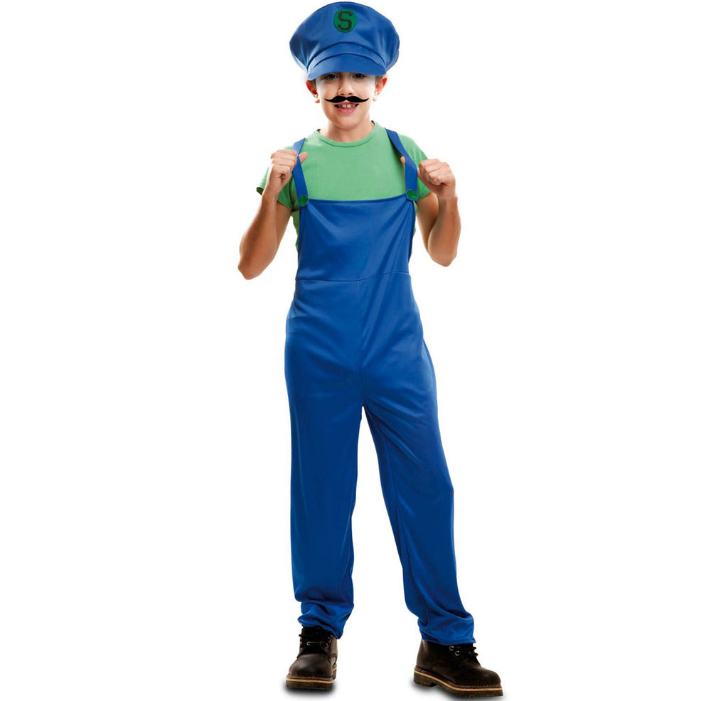 Disfraz de Fontanero Luigi infantil | Don Disfraz