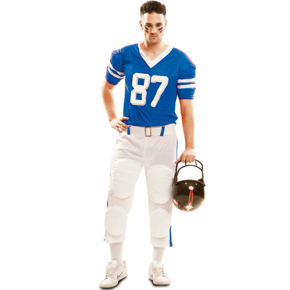 Disfraz de Jugador Rugby Azul adulto | Don Disfraz