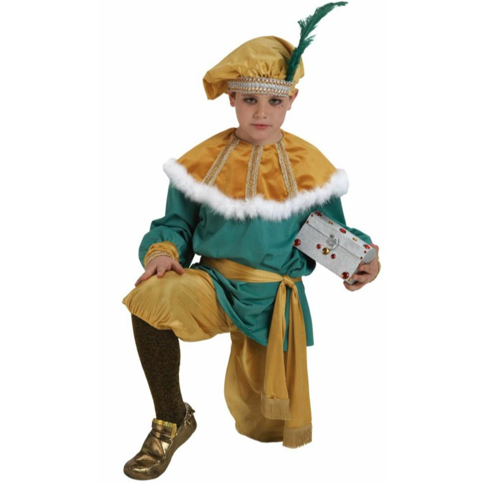 Disfraz de Paje Bonete Dorado infantil | Don Disfraz
