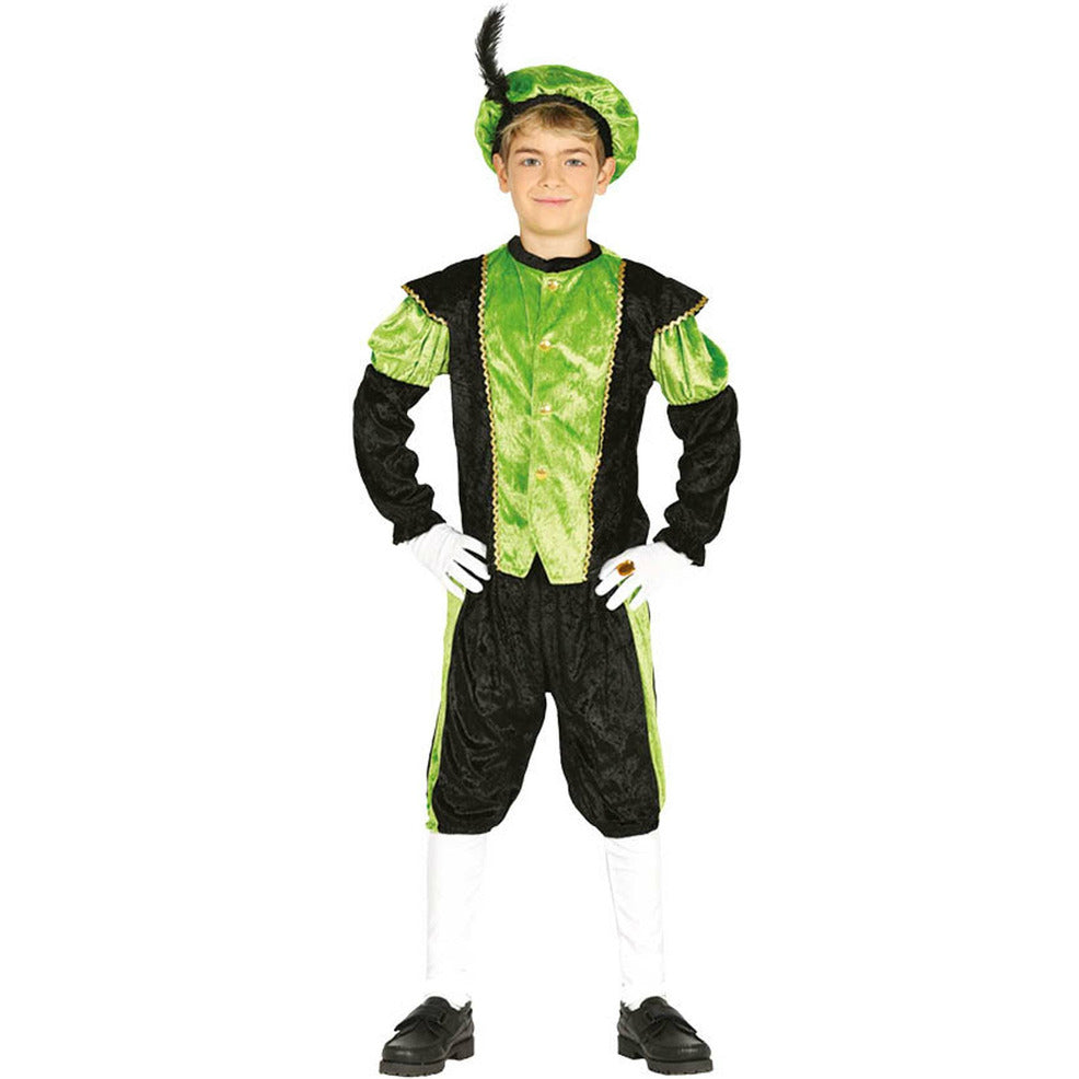 Disfraz de Paje Real Verde infantil | Don Disfraz