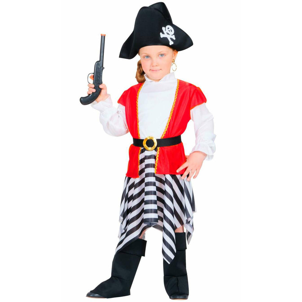 Disfraz de Piratesa Rayas para niña | Don Disfraz