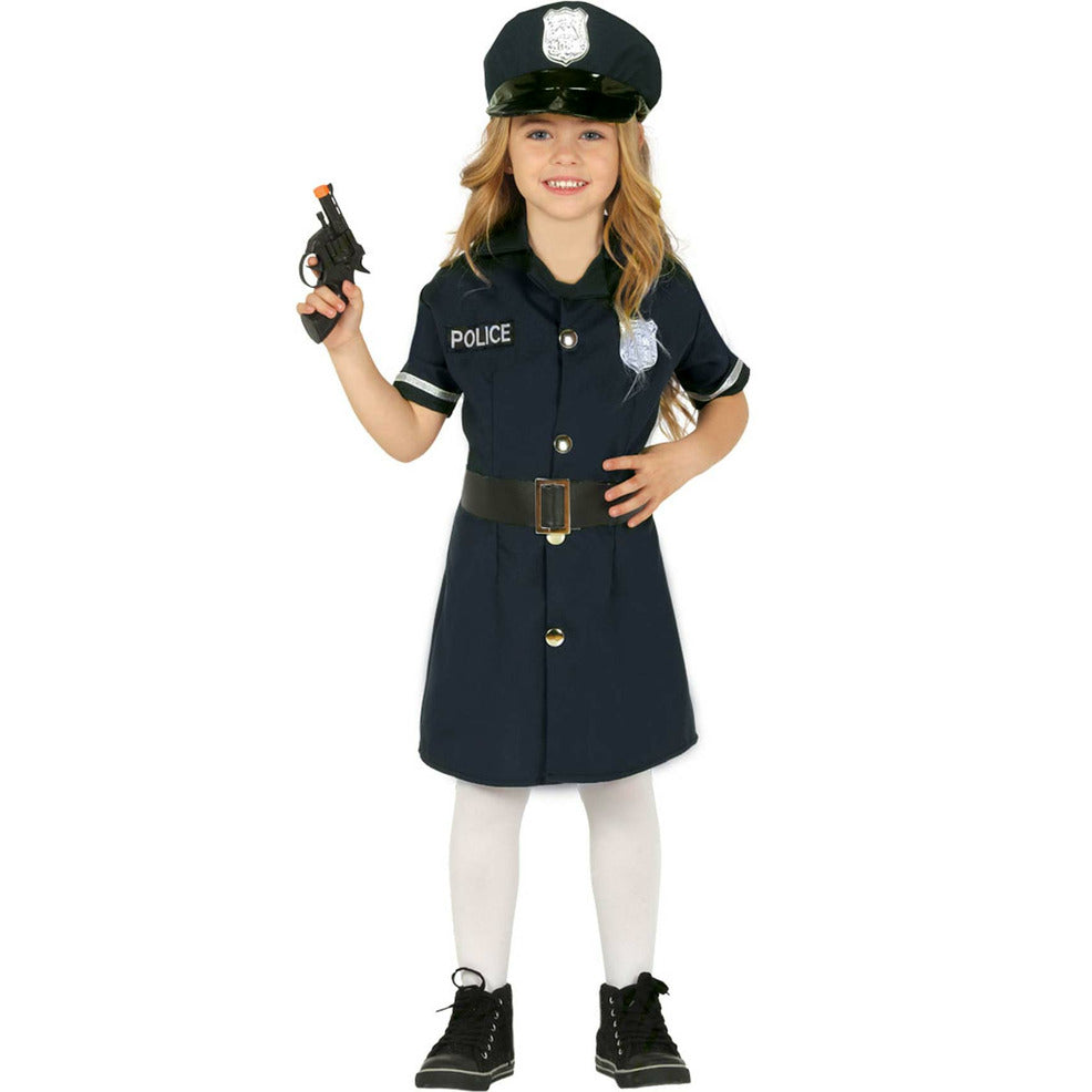 Disfraz de Policía Vestido para niña | Don Disfraz