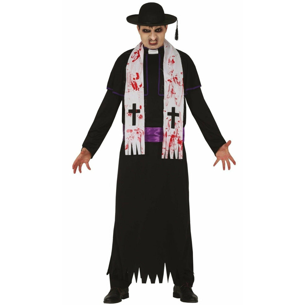 Disfraz de Sacerdote Zombie para hombre | Don Disfraz