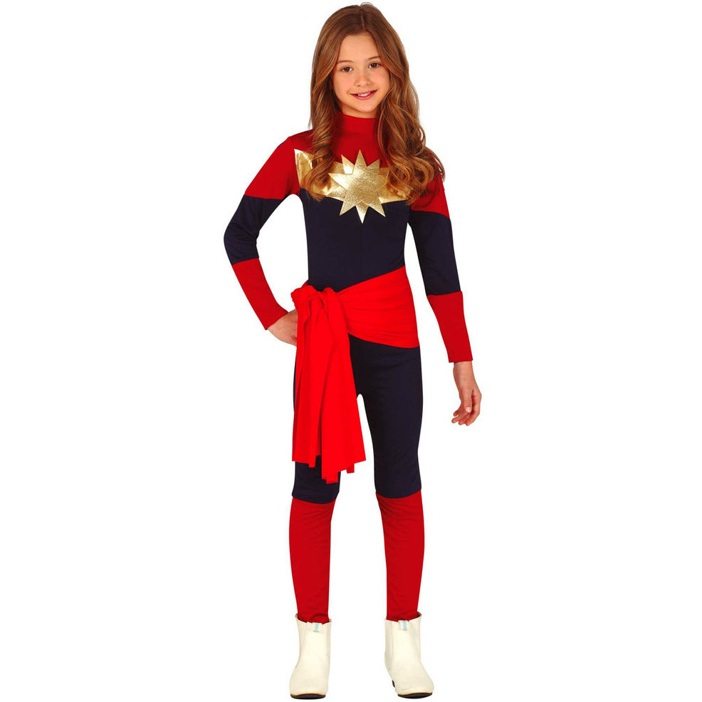 Disfraz de Superheroína Capitana para niña | Don Disfraz