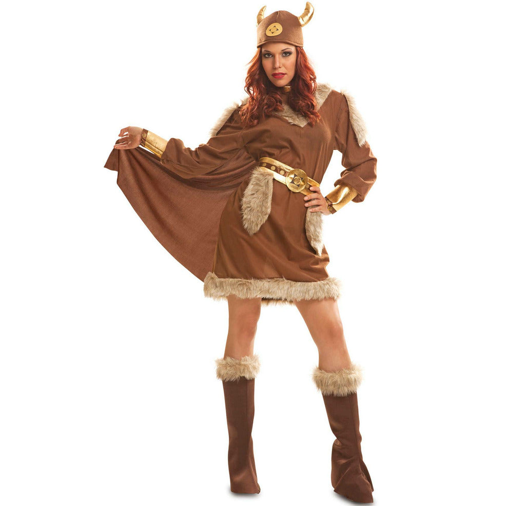 Disfraz XXL de Vikinga Halldora para mujer | Don Disfraz
