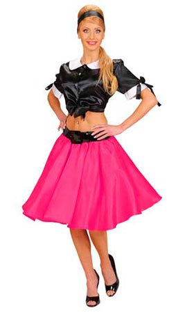 Rock´n-Roll-Rock aus Satin für Damen