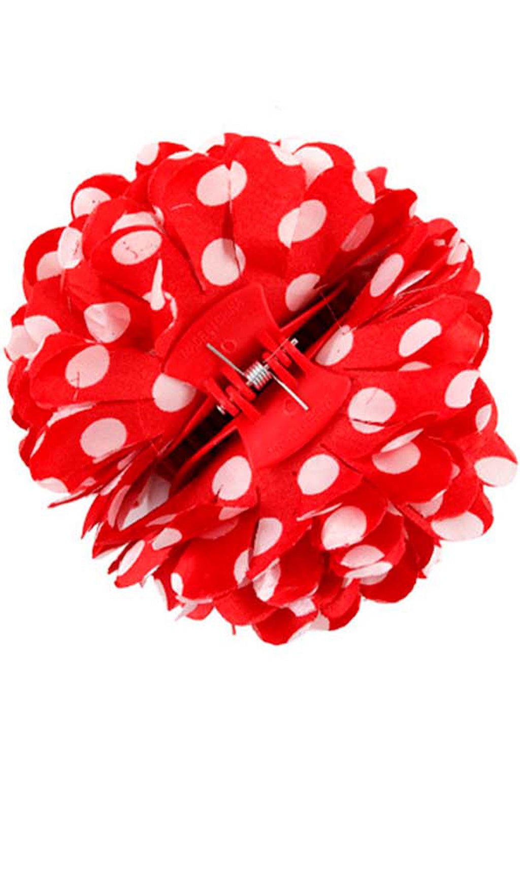 Flamenco Haarblume Rot mit Punkten