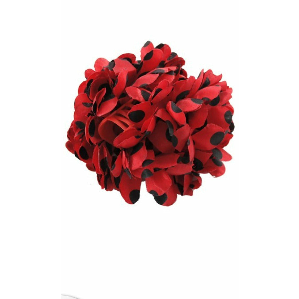 Flor de Sevillana Roja con Lunares Negros | Don Disfraz