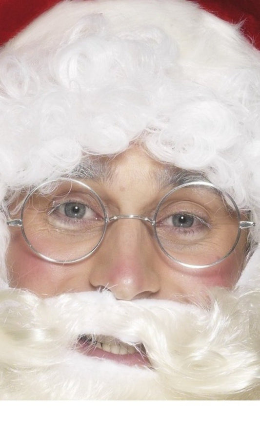 Runde Brille silber