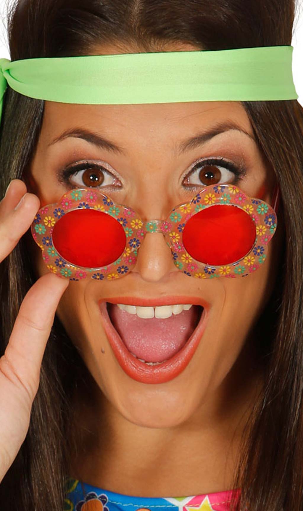 Geblümte Brille