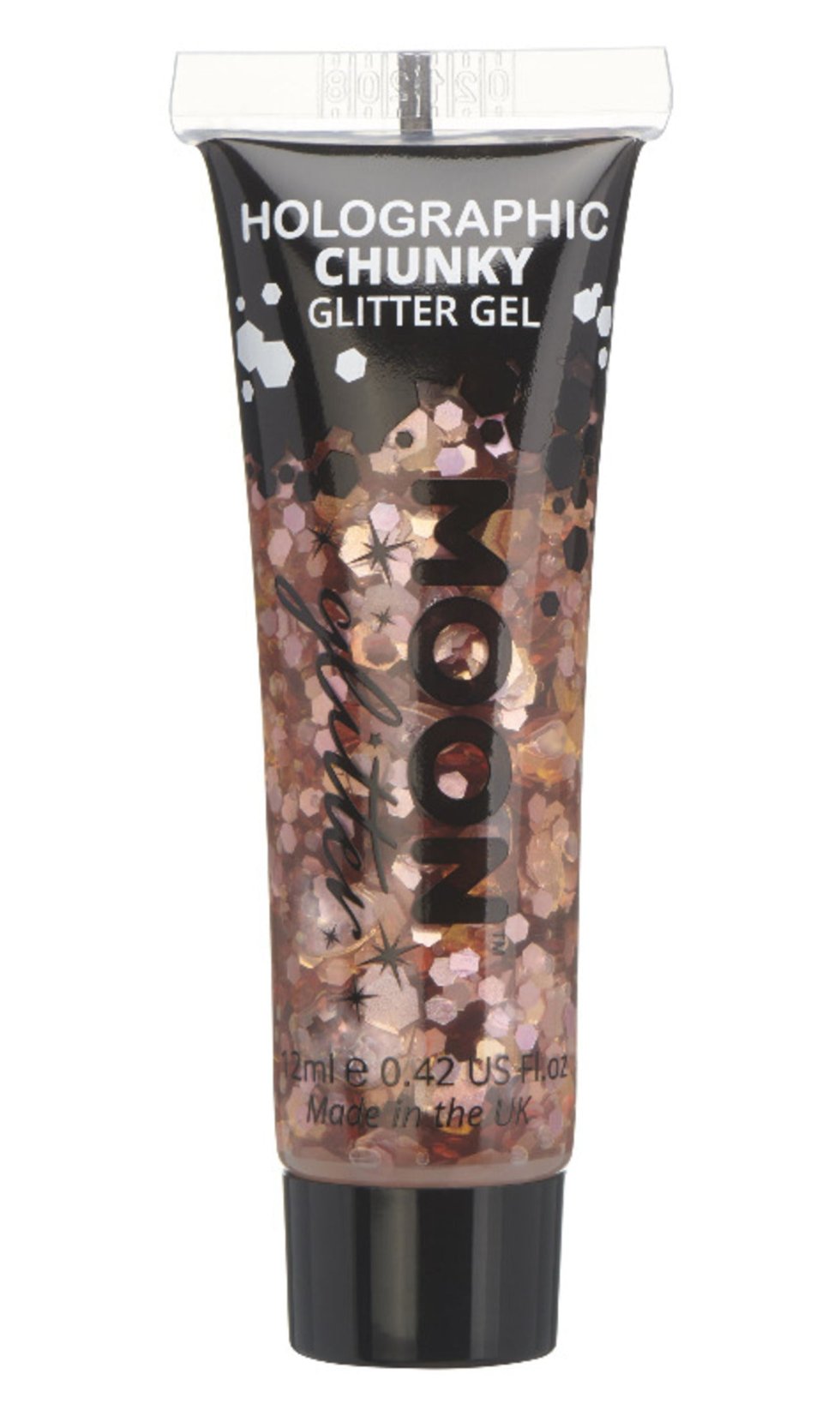 Holografisches Chunky Glitter Gel Rosegold