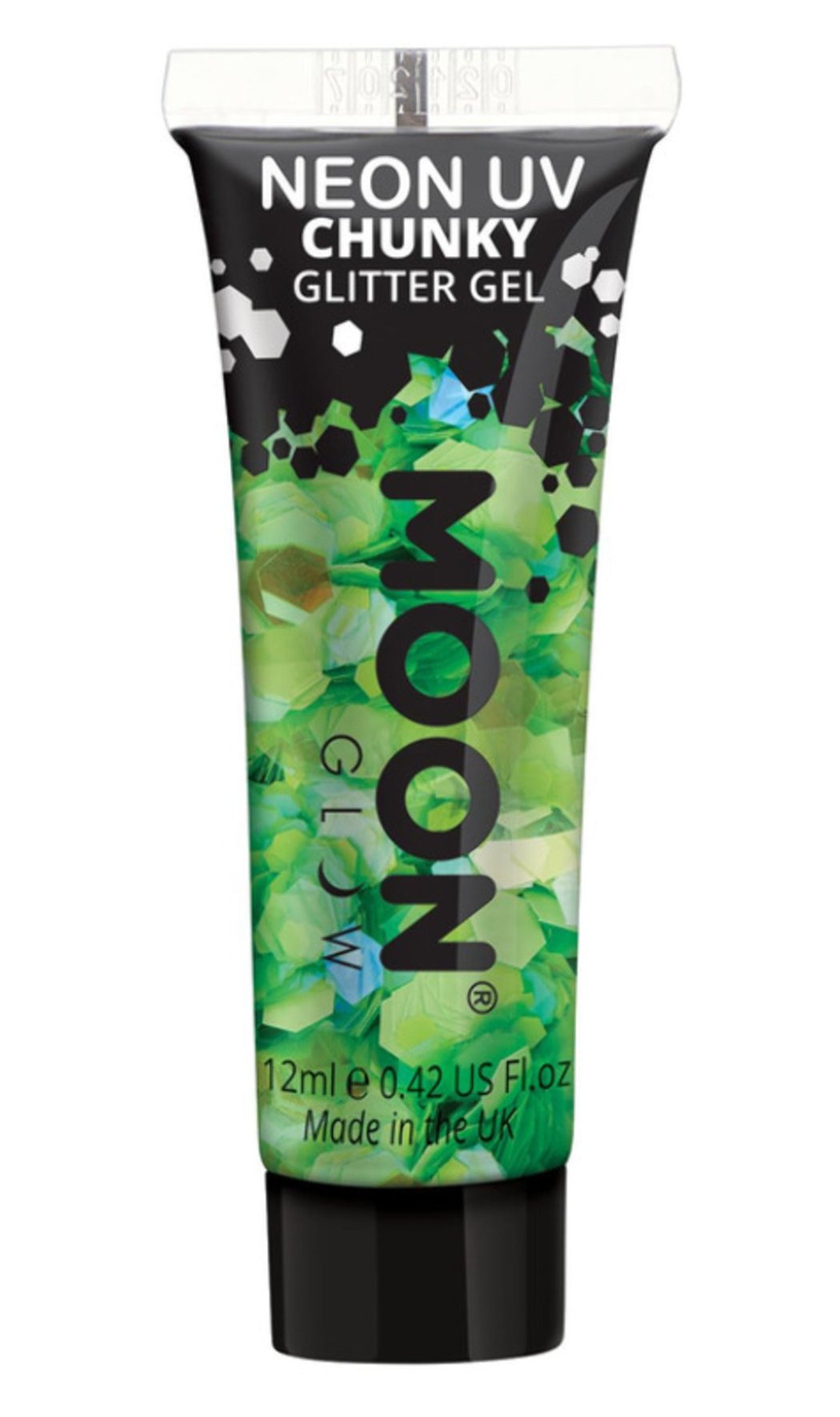 Glitter Gel Chunky UV-Neongrün