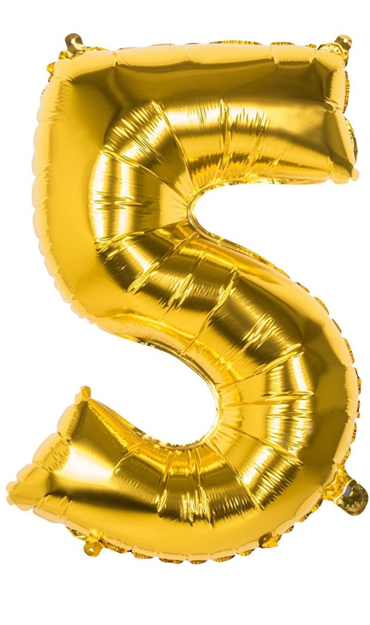 Luftballon Gold Zahl 5, 86 cm