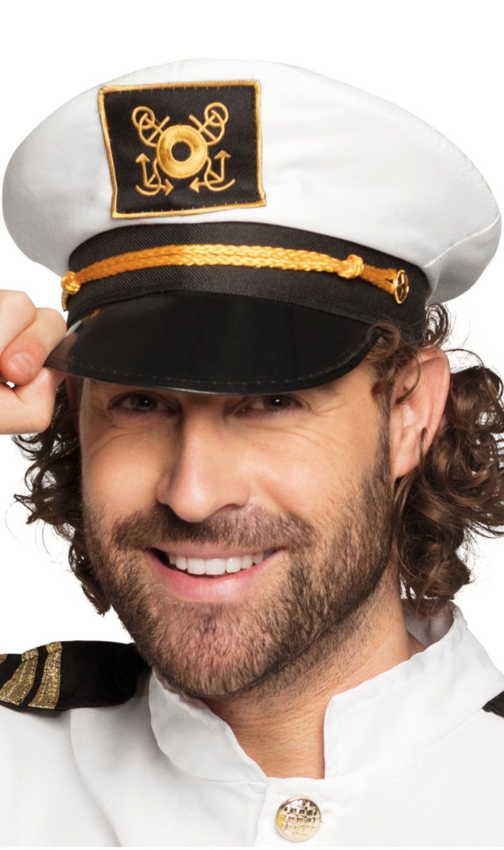 Kapitänsmütze Weiße Marine