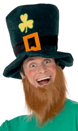 Saint-Patrick-Zylinderhut mit Kleeblatt