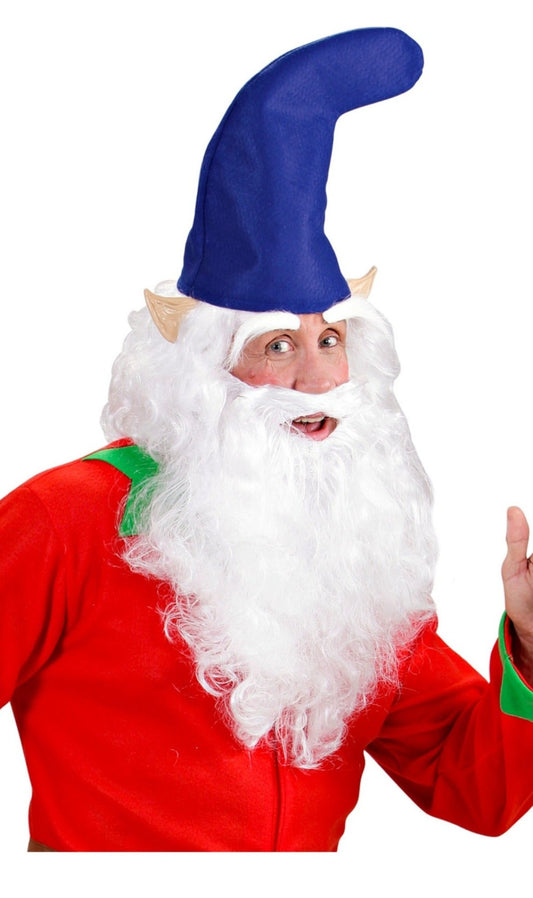 Blaue Wichtel Mütze