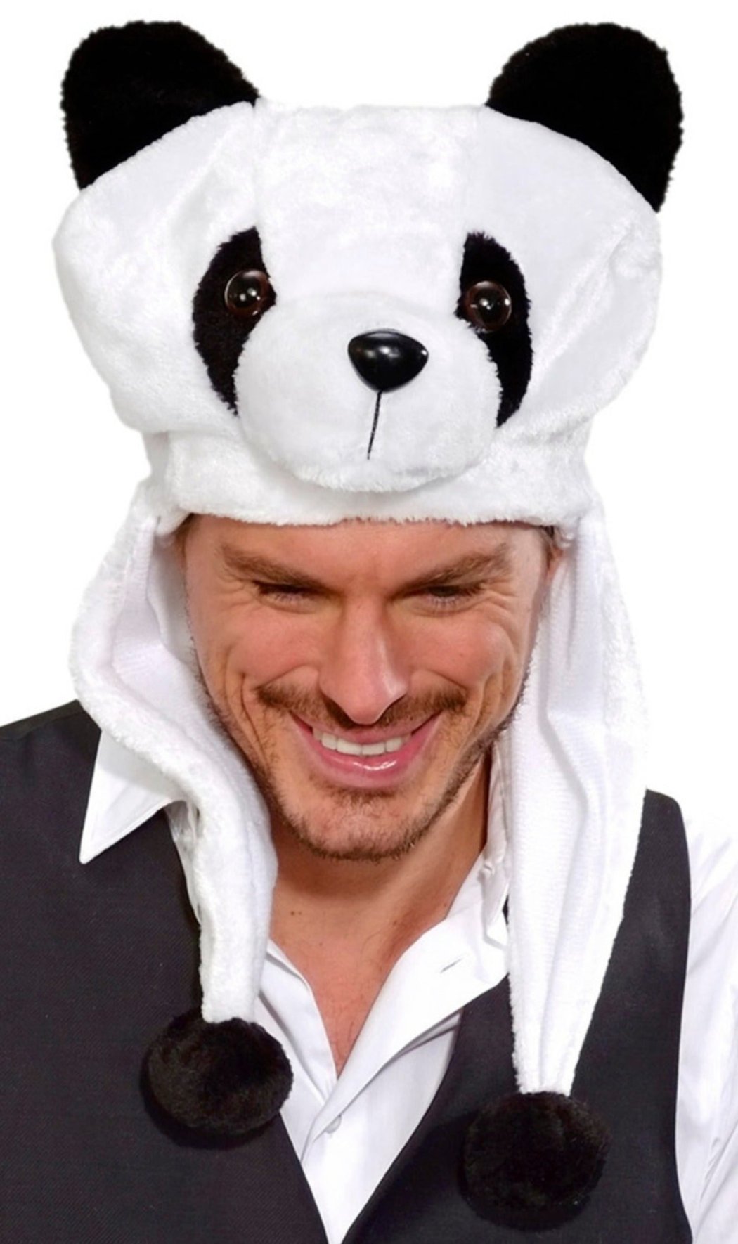 Pandabär Mütze Zweifarbig