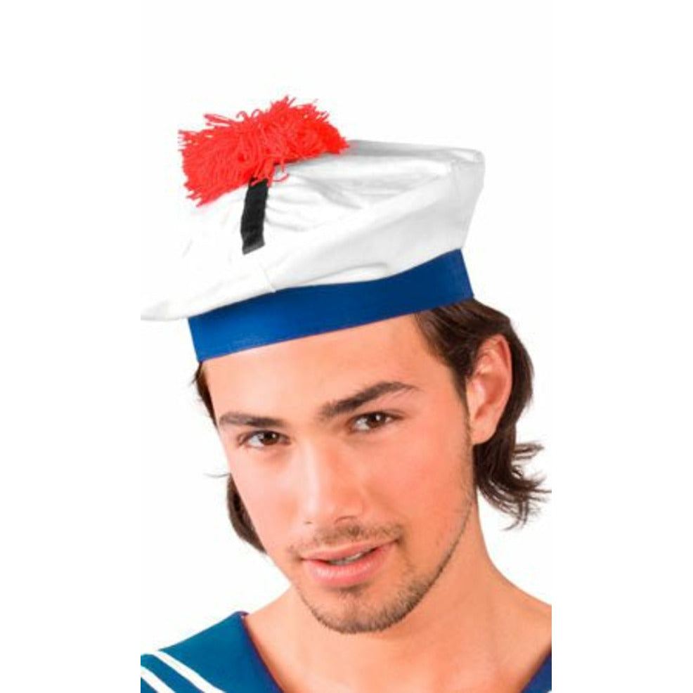 Gorro Marinero Pompón Rojo | Don Disfraz