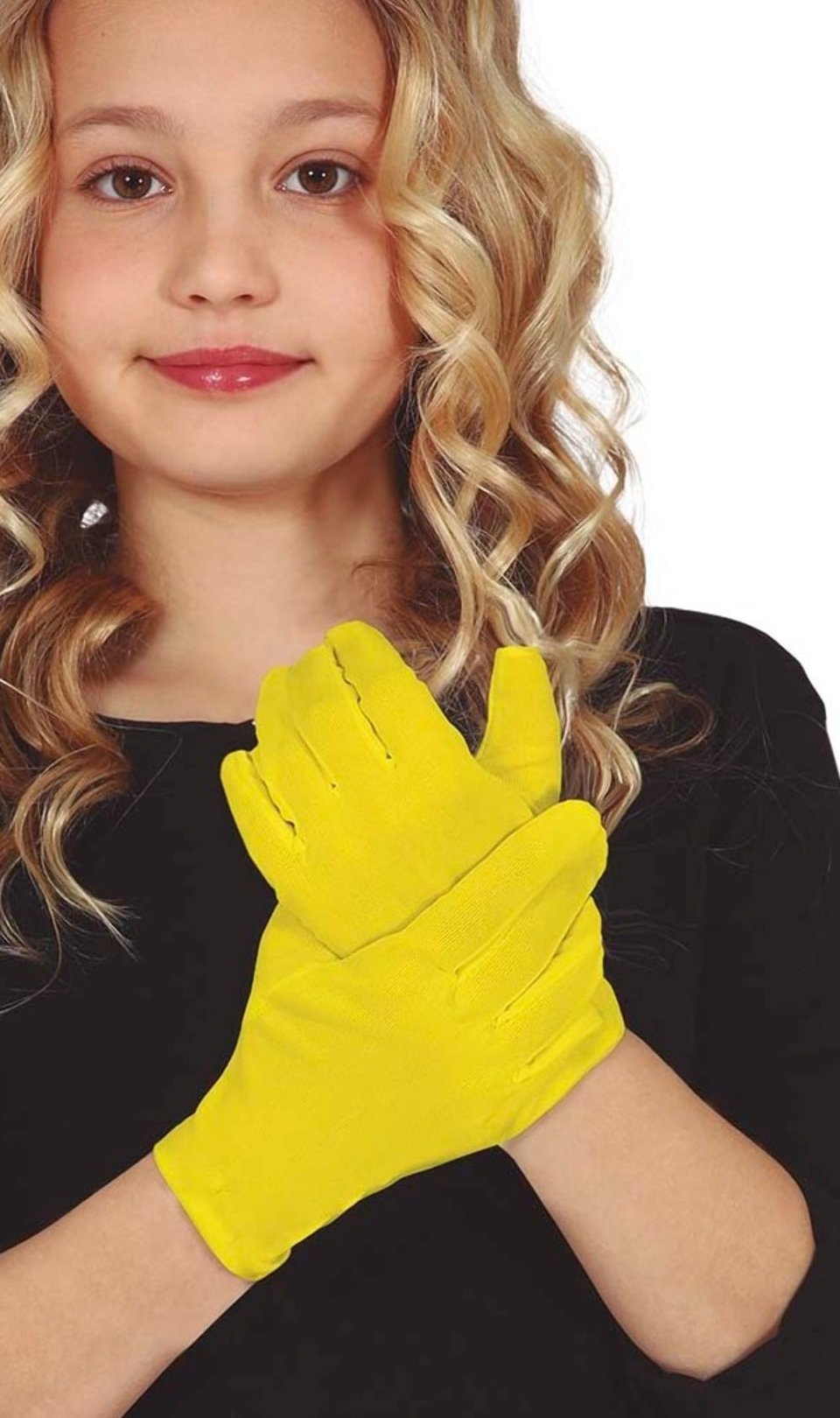 gelbe satin handschuhe Handschuhe Eco gelb für Mottoparty