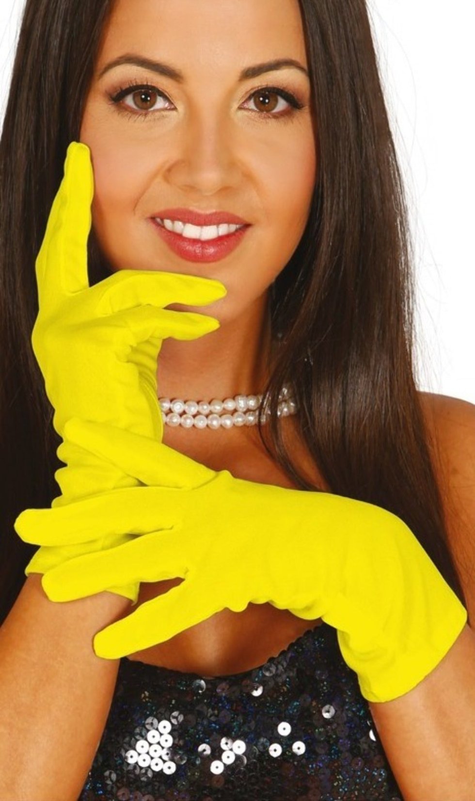 latex handschuhe gelb Handschuhe gelb Eco für Karneval