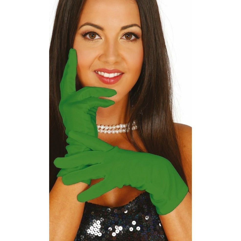 Handschuhe grün Eco für Karneval | Costumalia