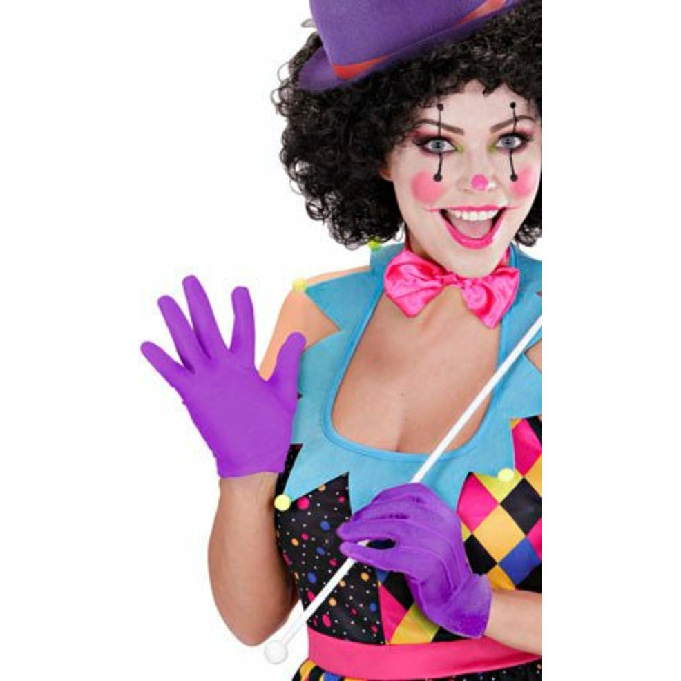 Guantes Cortos Violetas | Don Disfraz