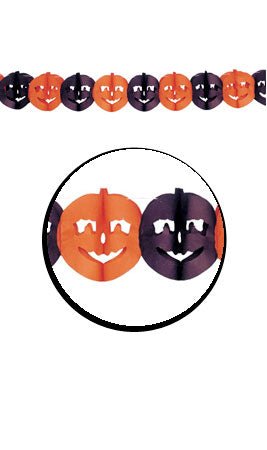 Zweifarbige Kürbis-Girlande