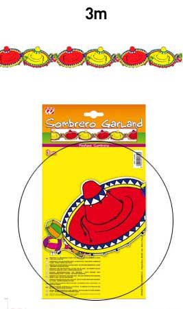 Girlande mit mexikanischem Hut