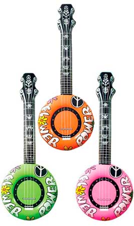 Aufblasbare Hippie-Gitarre