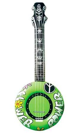 Aufblasbare Hippie-Gitarre