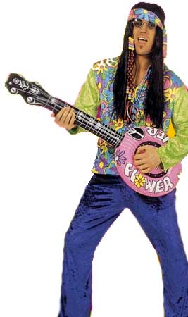 Aufblasbare Hippie-Gitarre