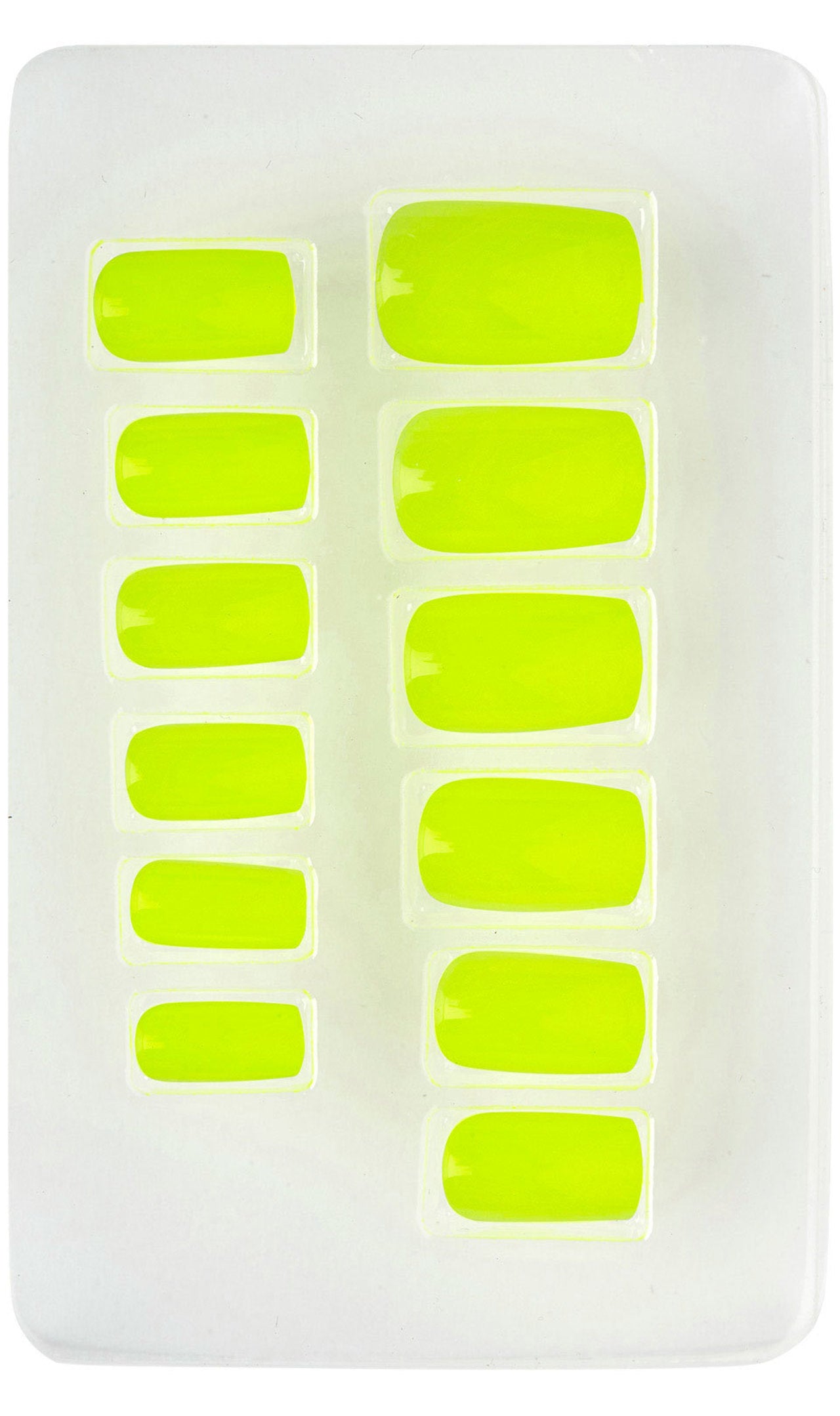 Kit 12-teilig Fingernägel fluoreszierend
