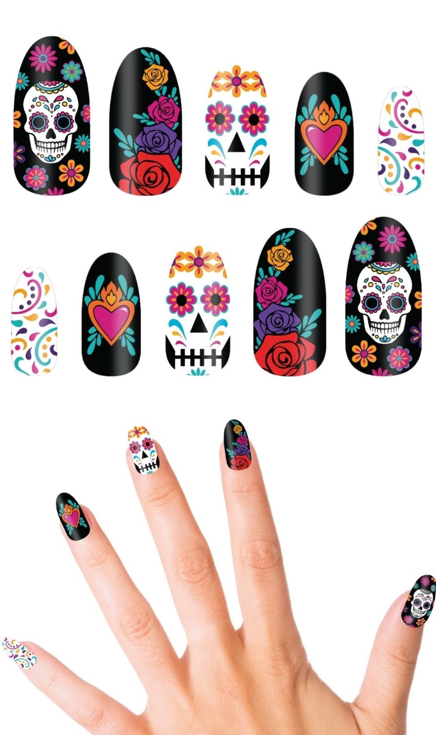 Set mit 10 Catrina-Nägeln