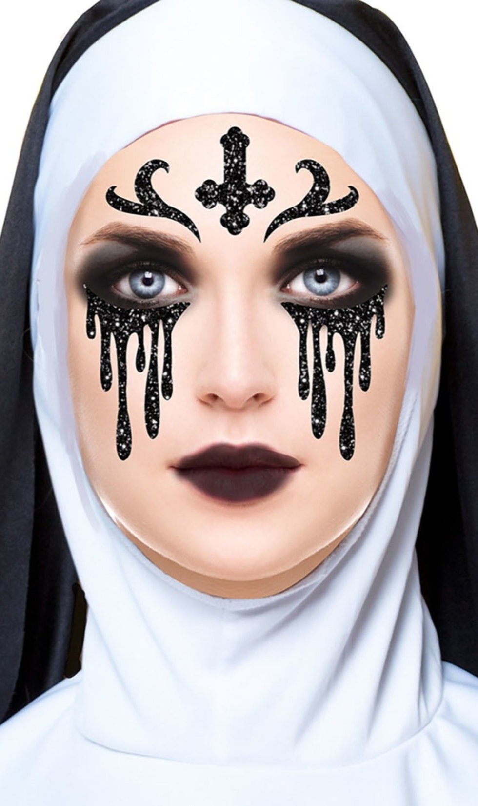 Nonne Glitzer-Make-up-Set