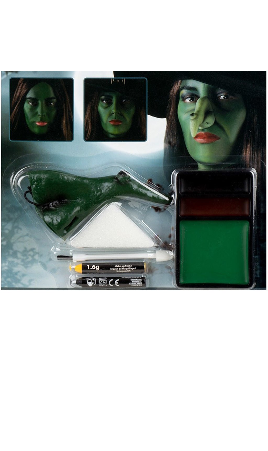 Make-up-Kit Grüne Hexe