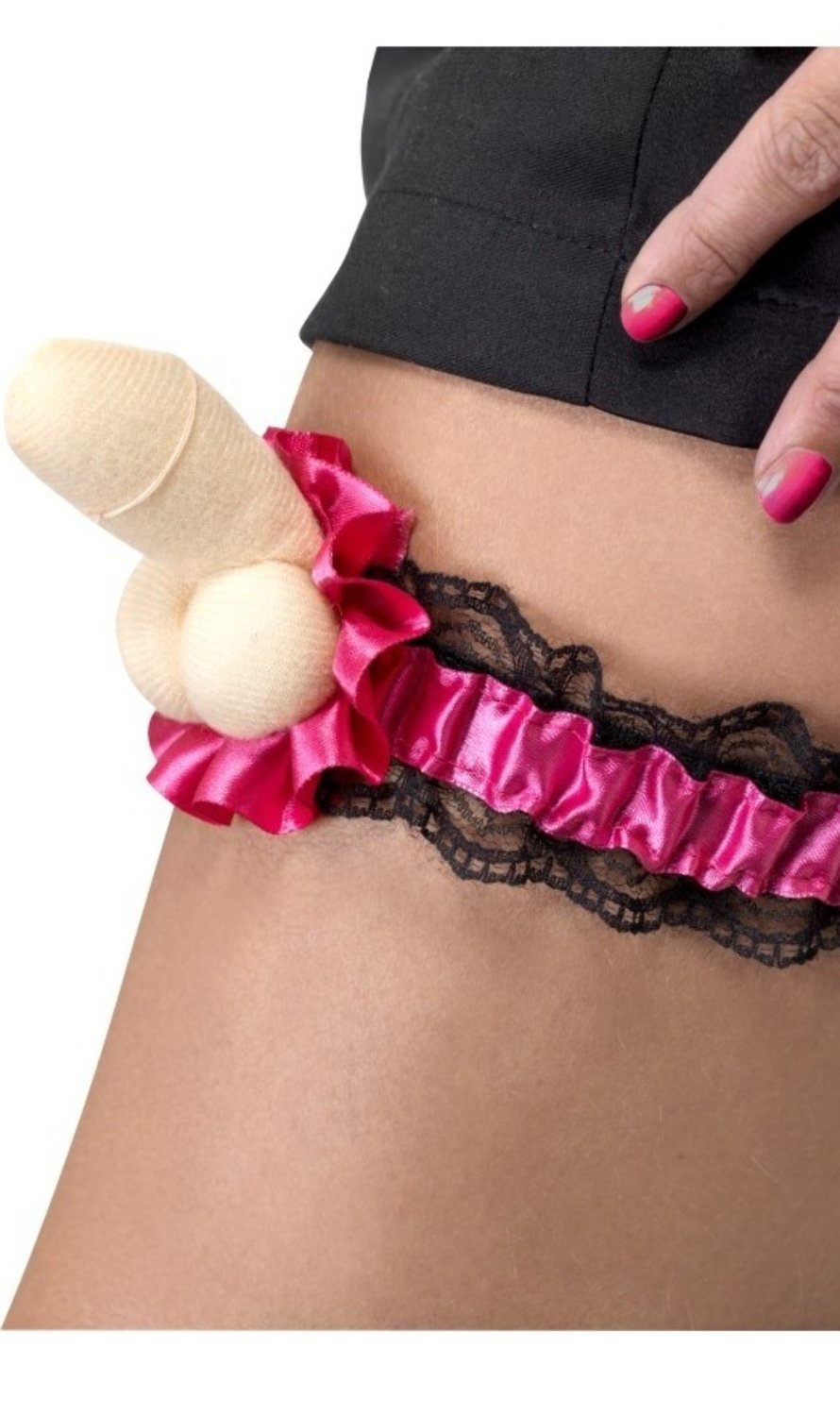 Strumpfhalter mit Penis