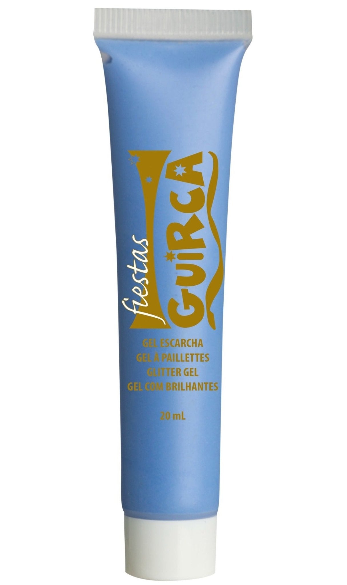 Glitter Gel hellblau Tube 20ml